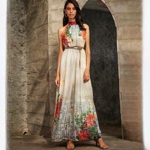 Anthropologie Floral Maxi Dress - Multicolor